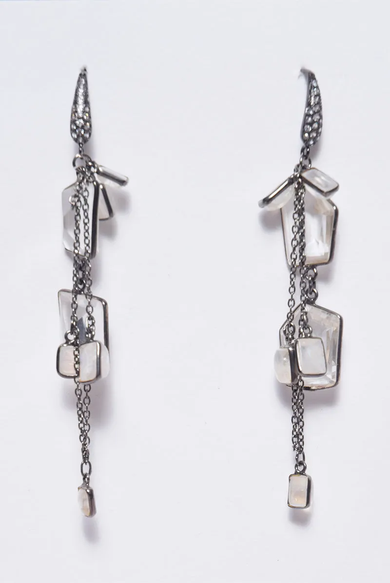 Moonstone Fringe Earrings