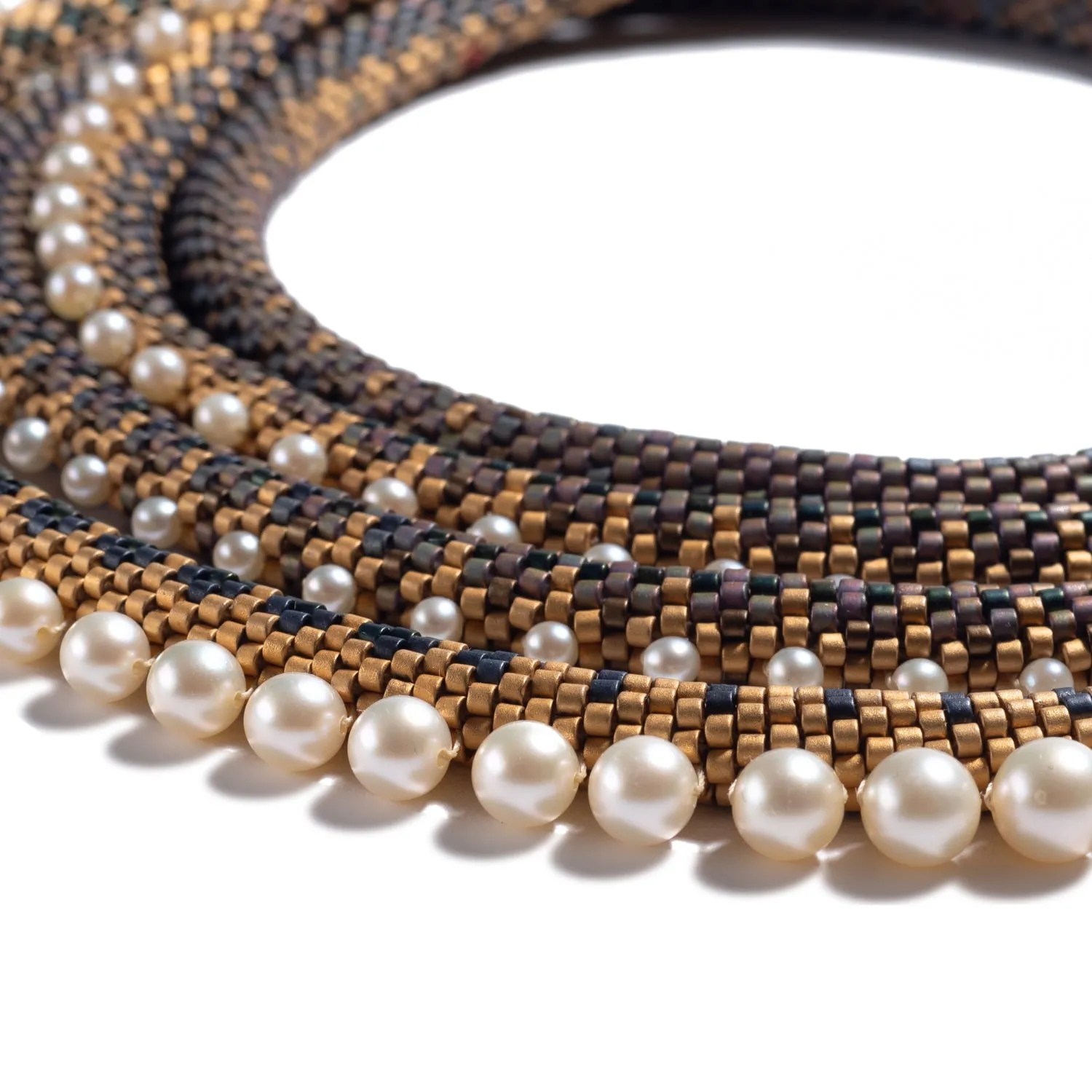 Mughal Pattern Pearl Necklace