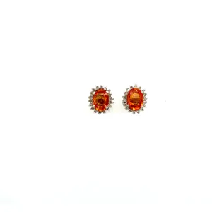 Multi Sapphire Earring in .925 Sterling Silver - KST 53597