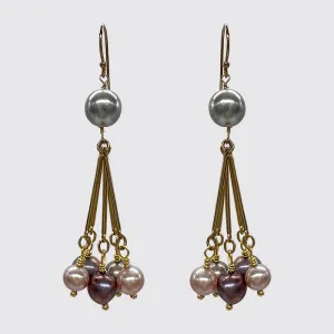 Multi Tone Freshwater Pearl Earrings