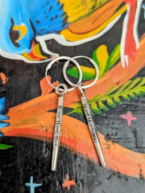 Myanmar charm hoops