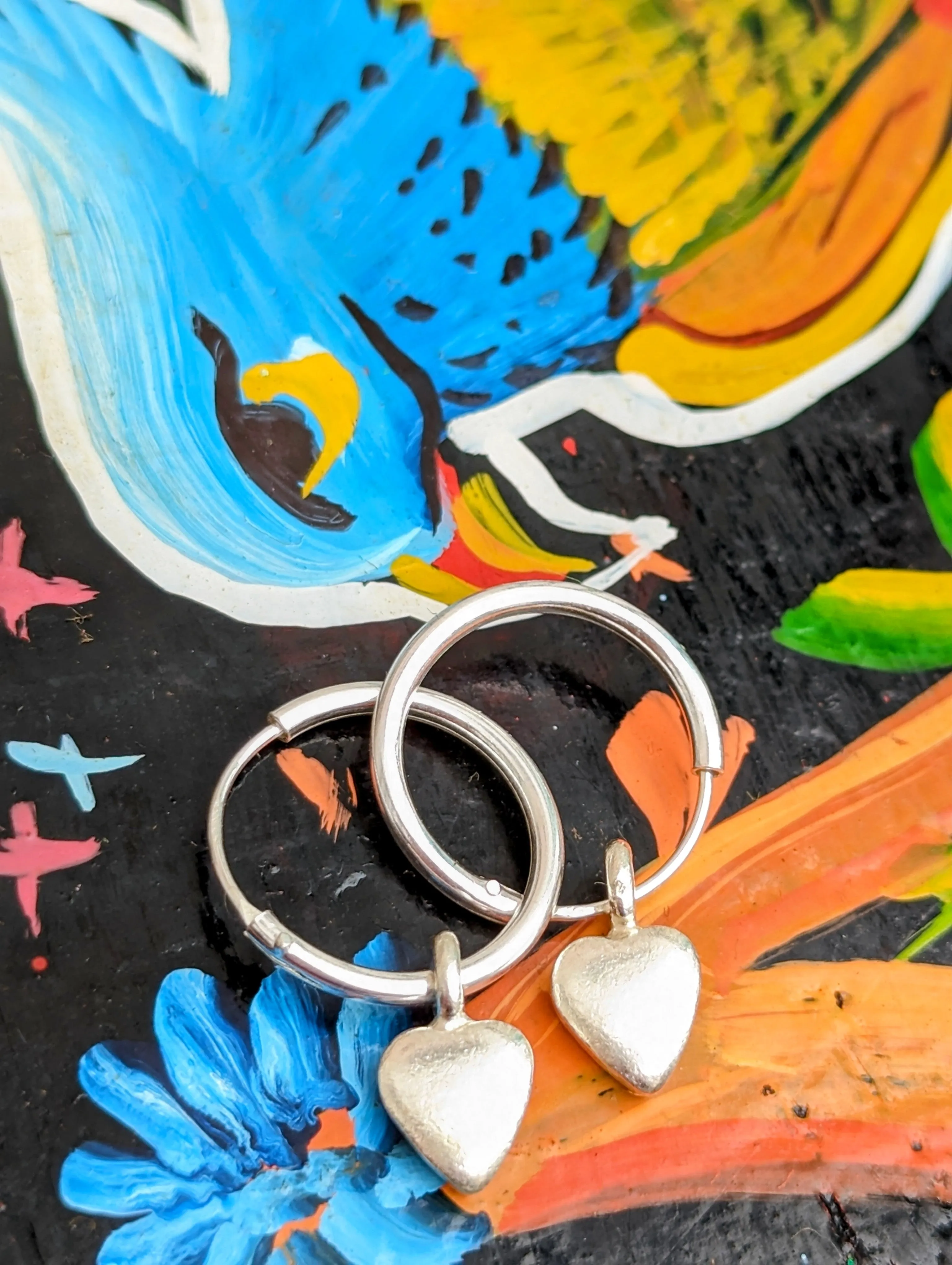Myanmar charm hoops