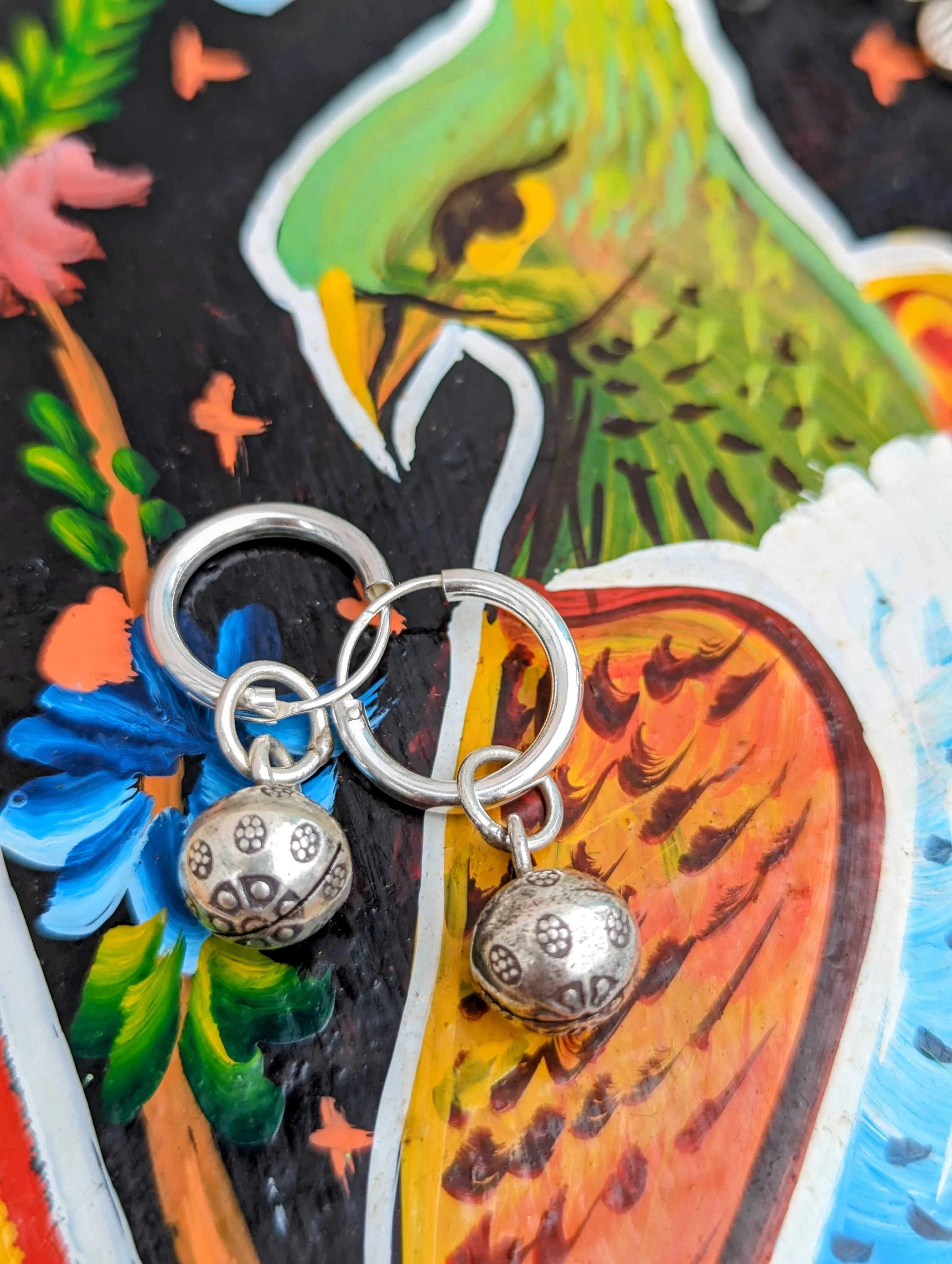 Myanmar charm hoops