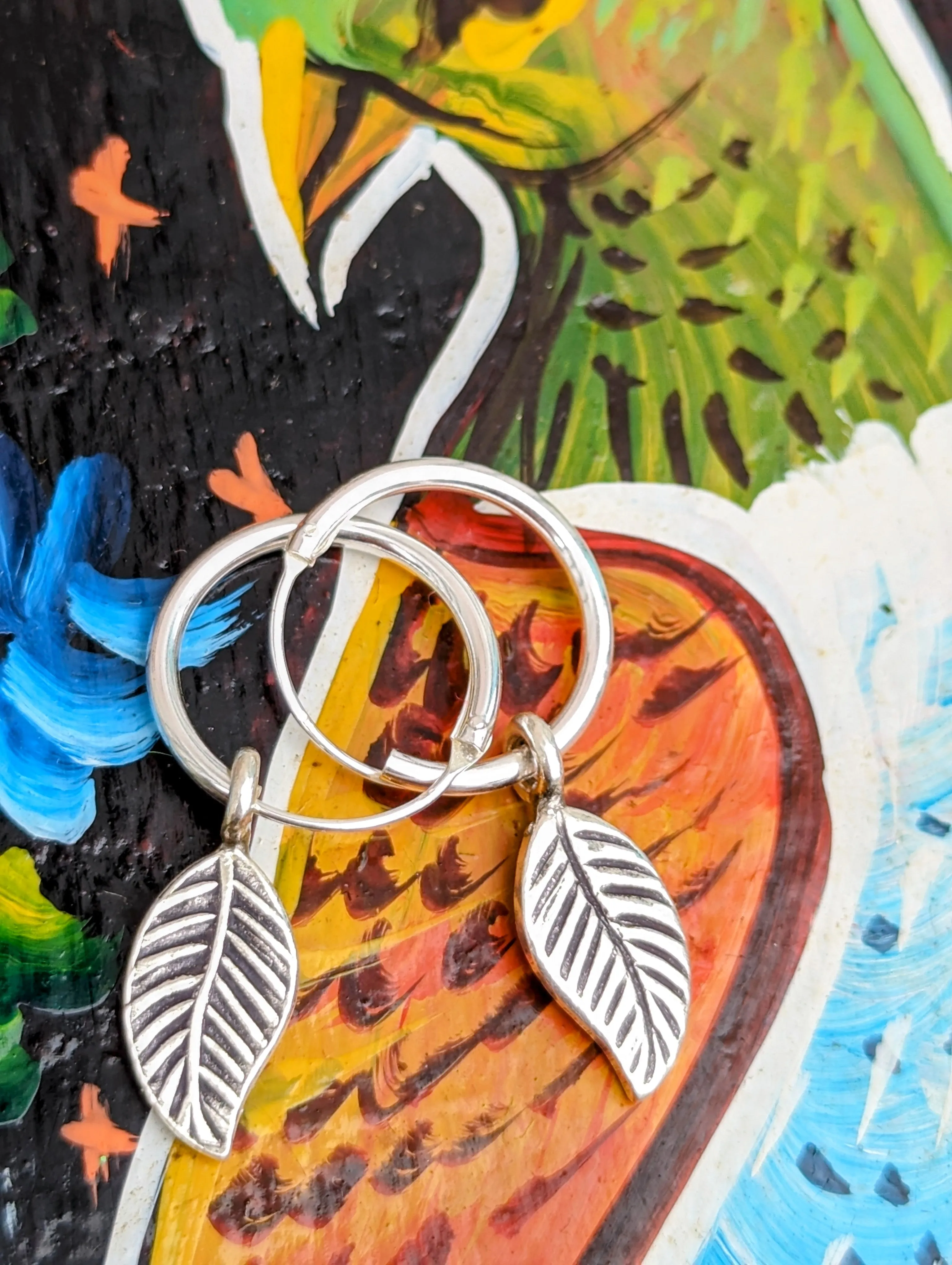 Myanmar charm hoops