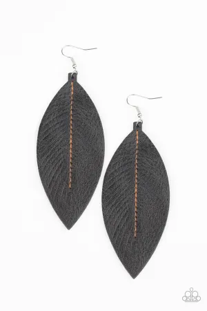 Naturally Beautiful Black
Earrings Paparazzi