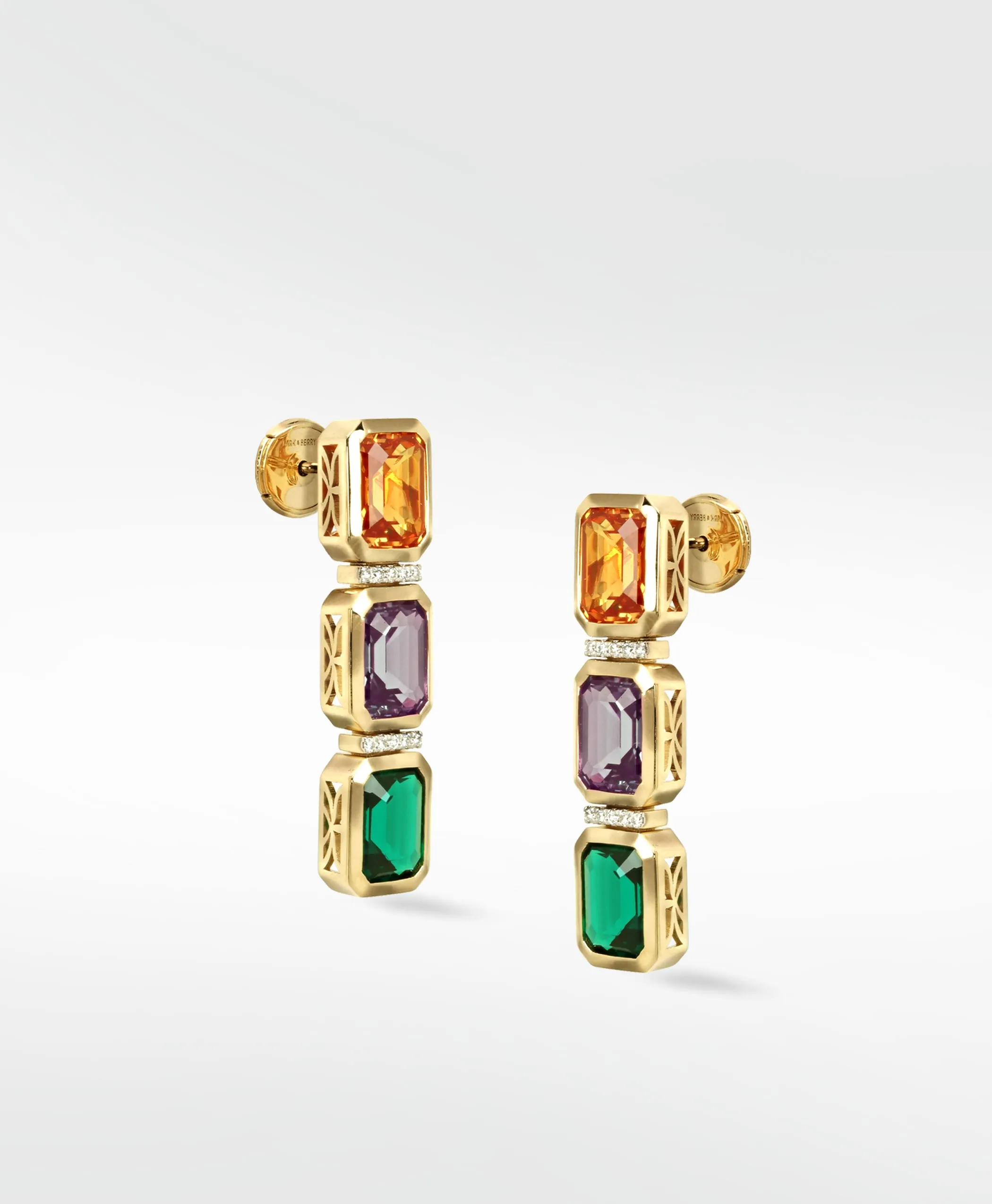Nexus Trio Drop Precious Earrings