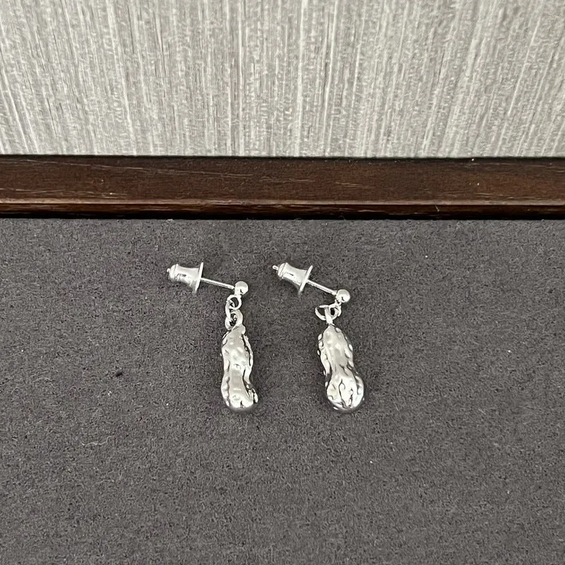 Niche Design 925 Silver Peanut Earrings