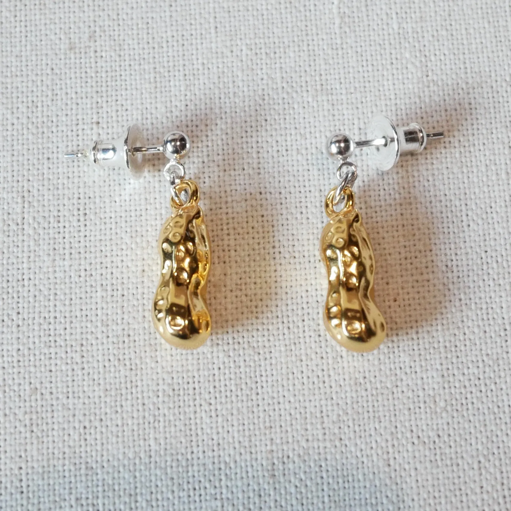 Niche Design 925 Silver Peanut Earrings