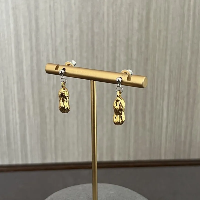 Niche Design 925 Silver Peanut Earrings