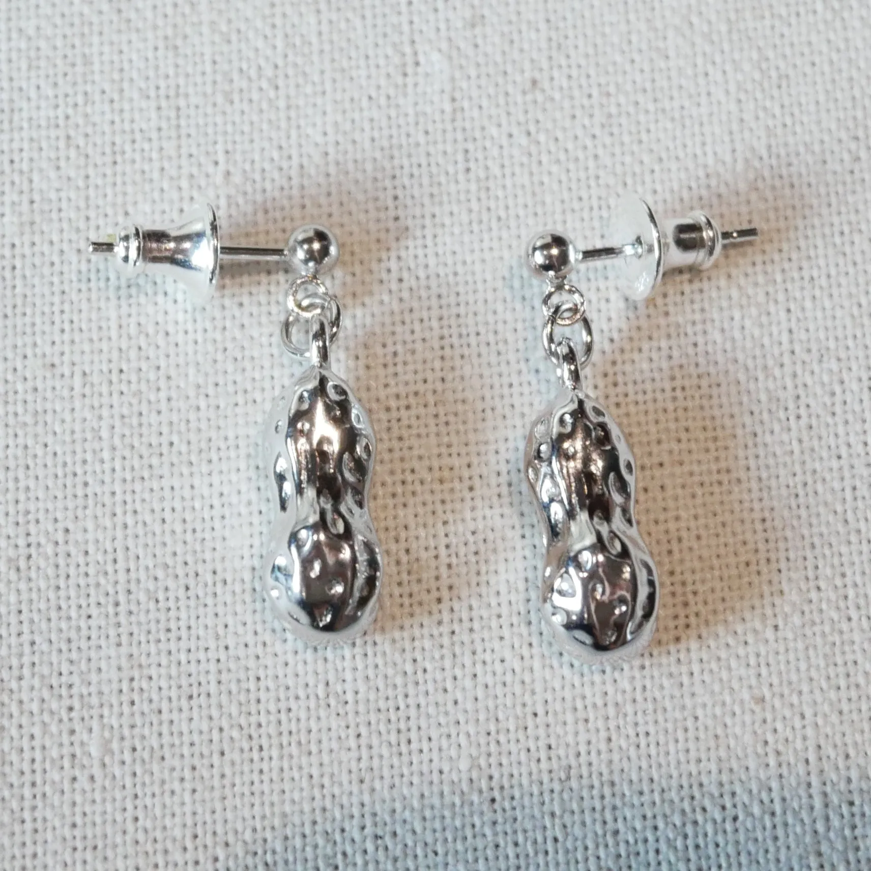 Niche Design 925 Silver Peanut Earrings