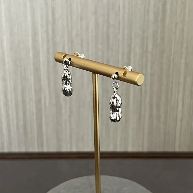 Niche Design 925 Silver Peanut Earrings