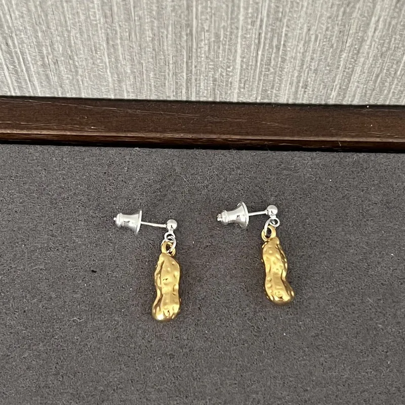 Niche Design 925 Silver Peanut Earrings