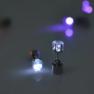 Night Ice Crystal LED Earrings