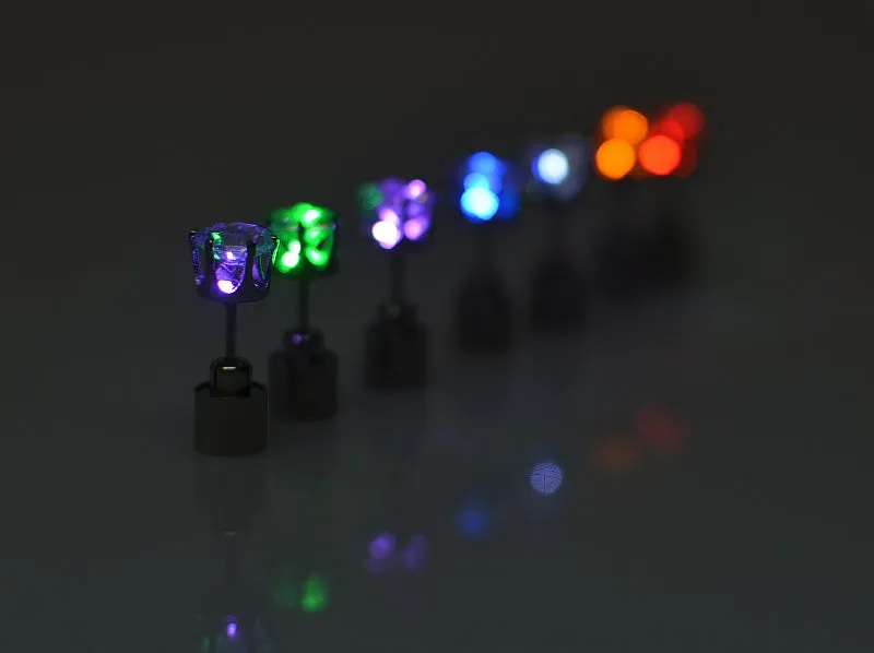 Night Ice Crystal LED Earrings