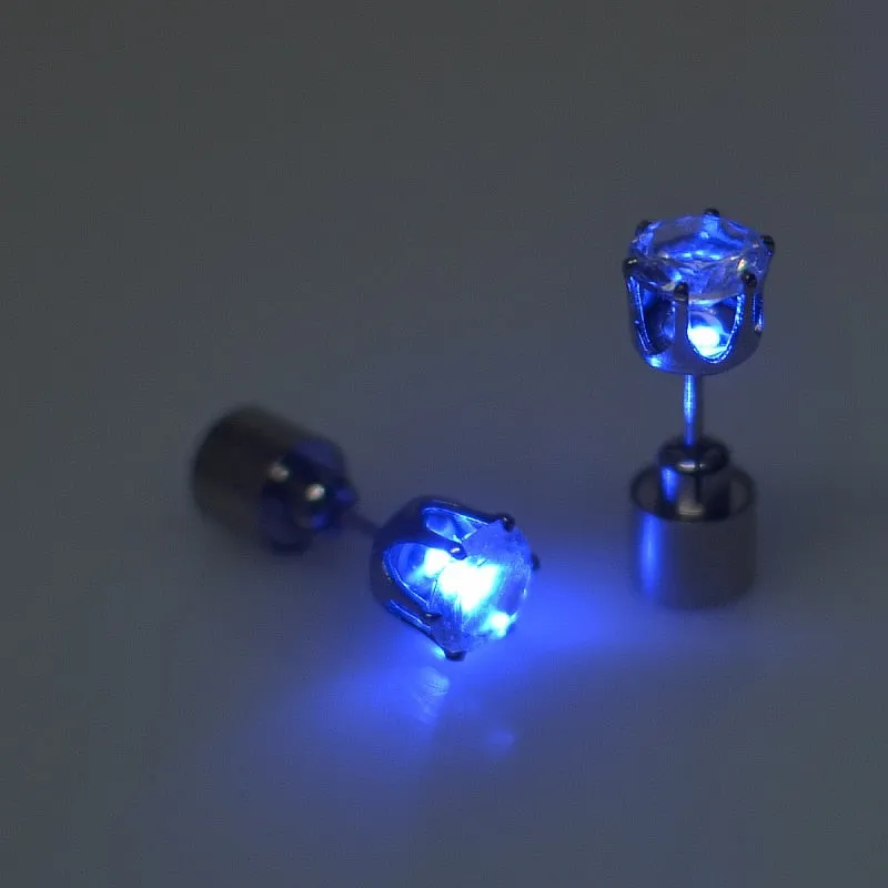 Night Ice Crystal LED Earrings