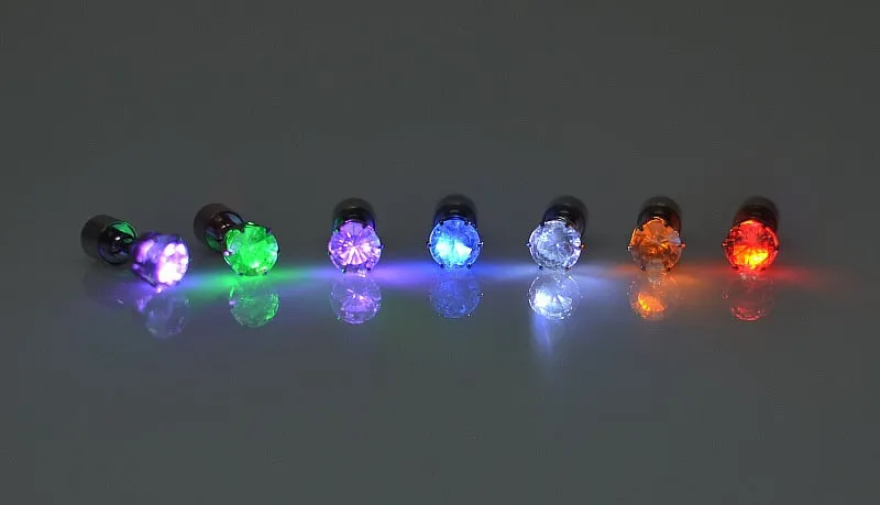 Night Ice Crystal LED Earrings