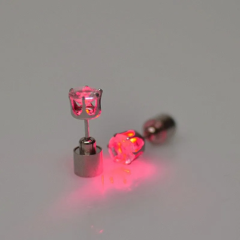Night Ice Crystal LED Earrings