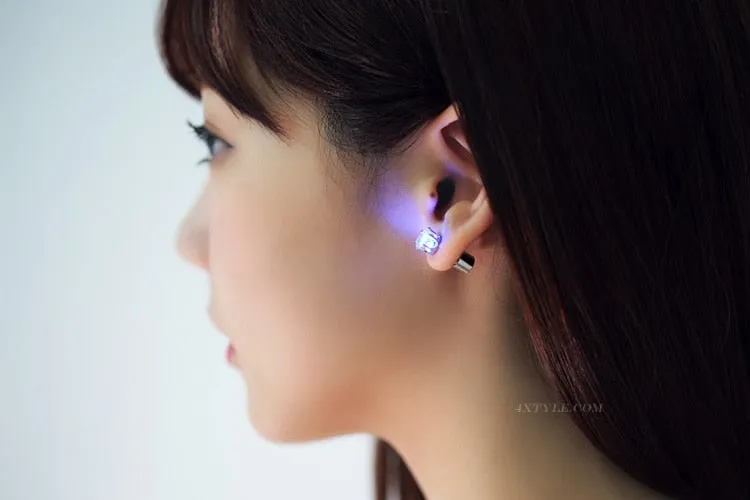 Night Ice Crystal LED Earrings