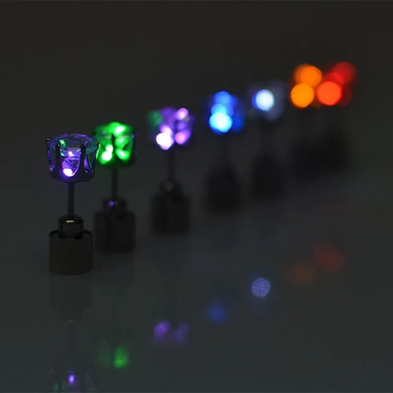 Night Ice Crystal LED Earrings