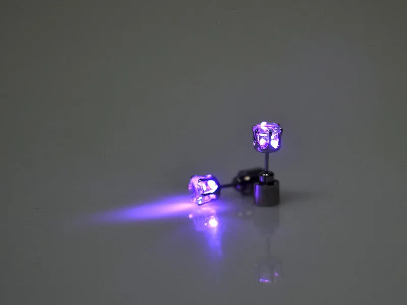 Night Ice Crystal LED Earrings