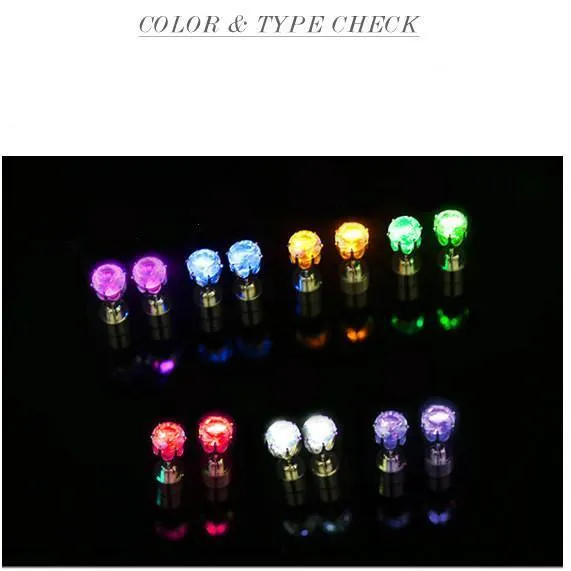 Night Ice Crystal LED Earrings