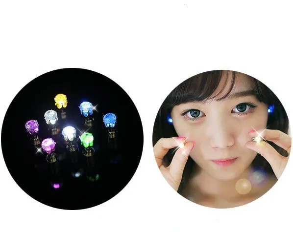 Night Ice Crystal LED Earrings