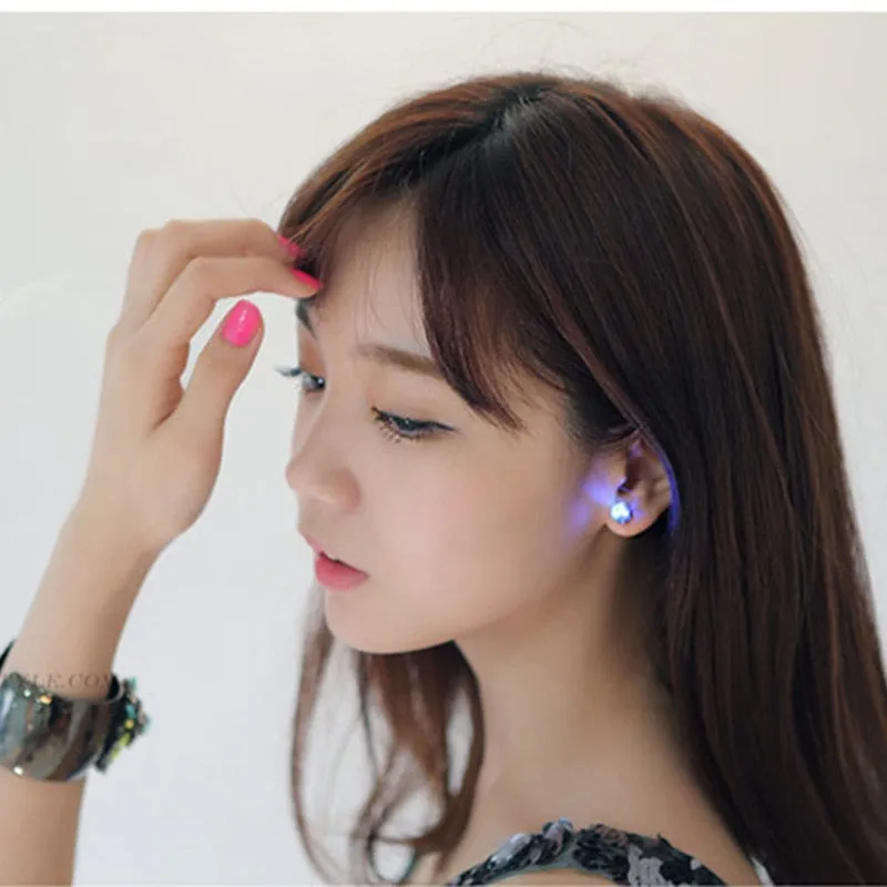 Night Ice Crystal LED Earrings