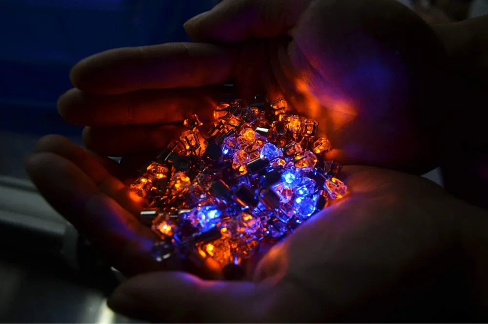 Night Ice Crystal LED Earrings
