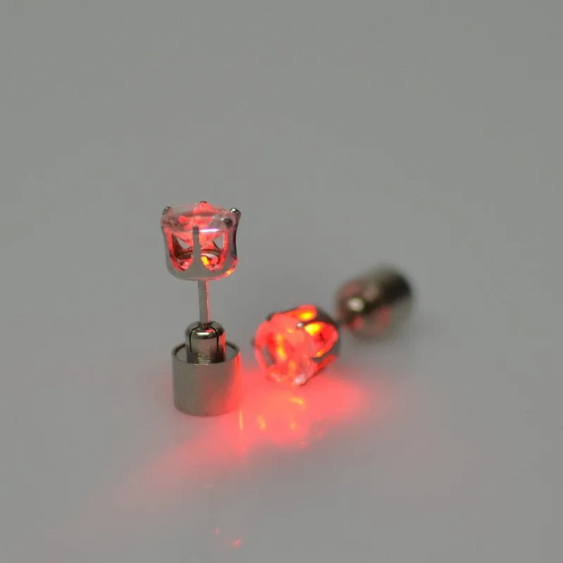 Night Ice Crystal LED Earrings