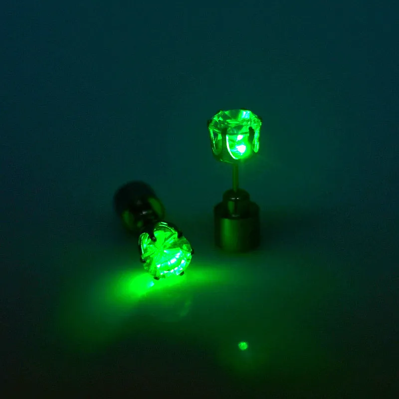 Night Ice Crystal LED Earrings
