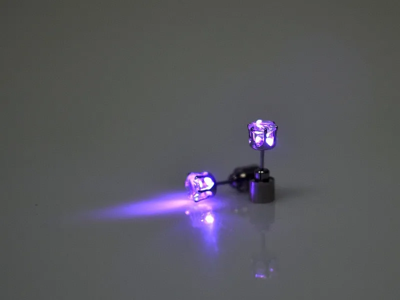 Night Ice Crystal LED Earrings
