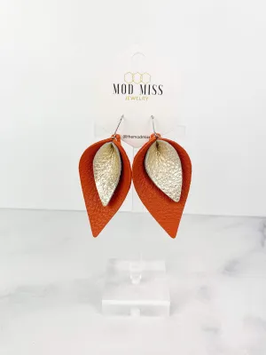 OCTOBER 2023 Stacked Petal Earrings {Pre-Order:  Ships First Week of OCTOBER/Please Order Separately/Orders Are NOT Split Up!}