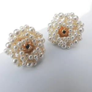 Old retro clip on earrings