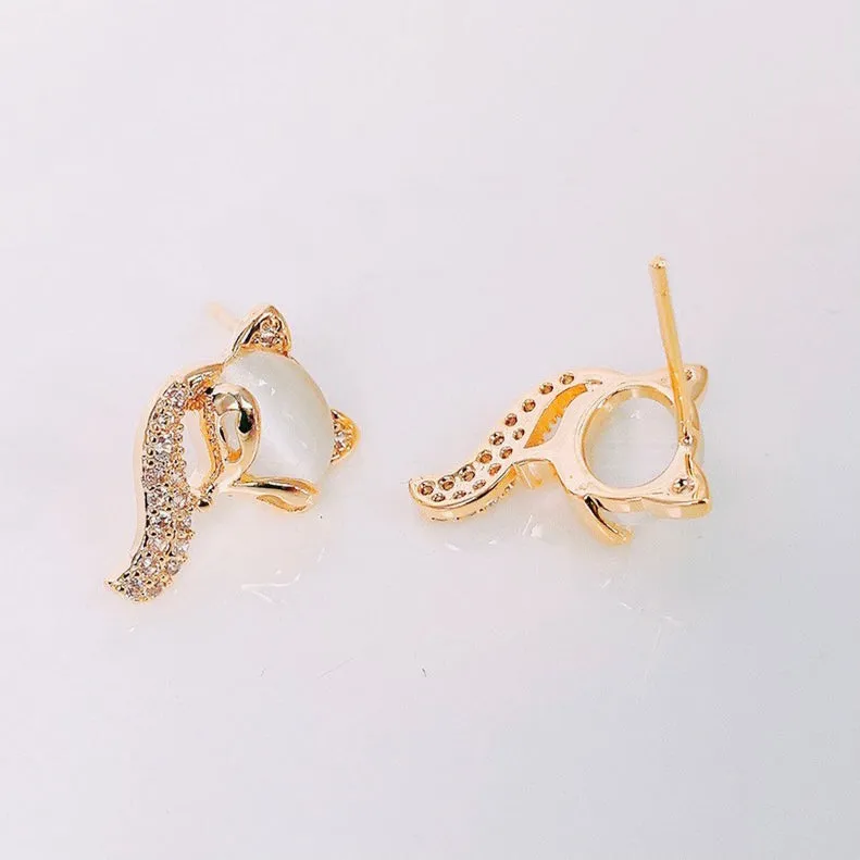 Opal Fox Earrings