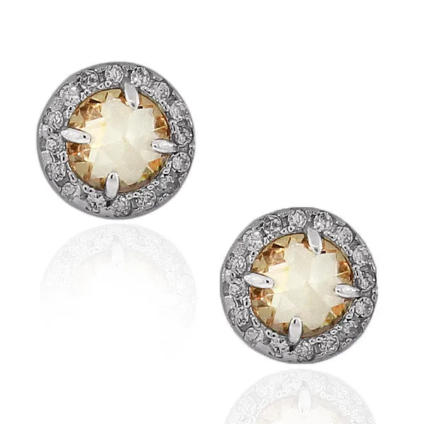 Opal Round Studs Girls