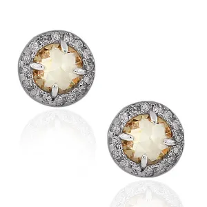 Opal Round Studs Girls