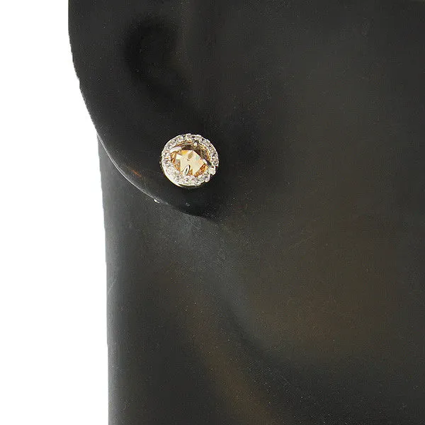 Opal Round Studs Girls