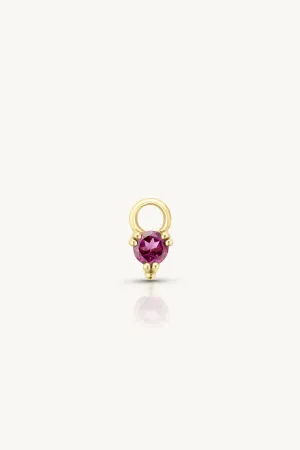 Orb Rhodolite Gold Charm