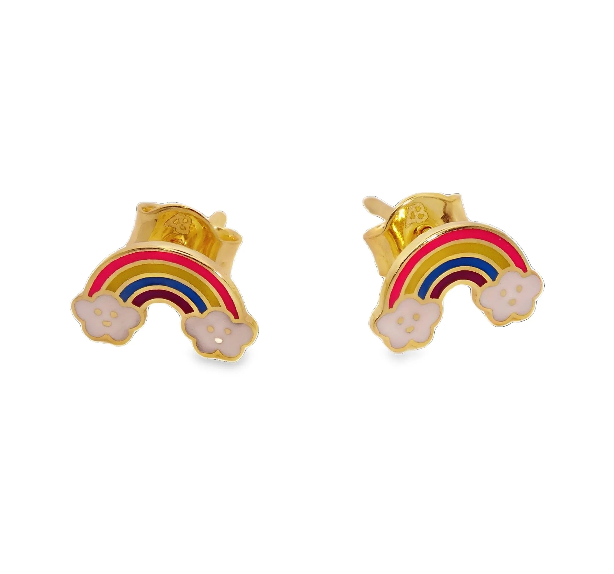 Over The Rainbow Enamel Earrings and Bracelet Jewelry Gift Set