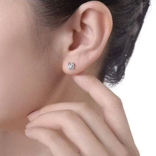 OX-head Diamond Earrings