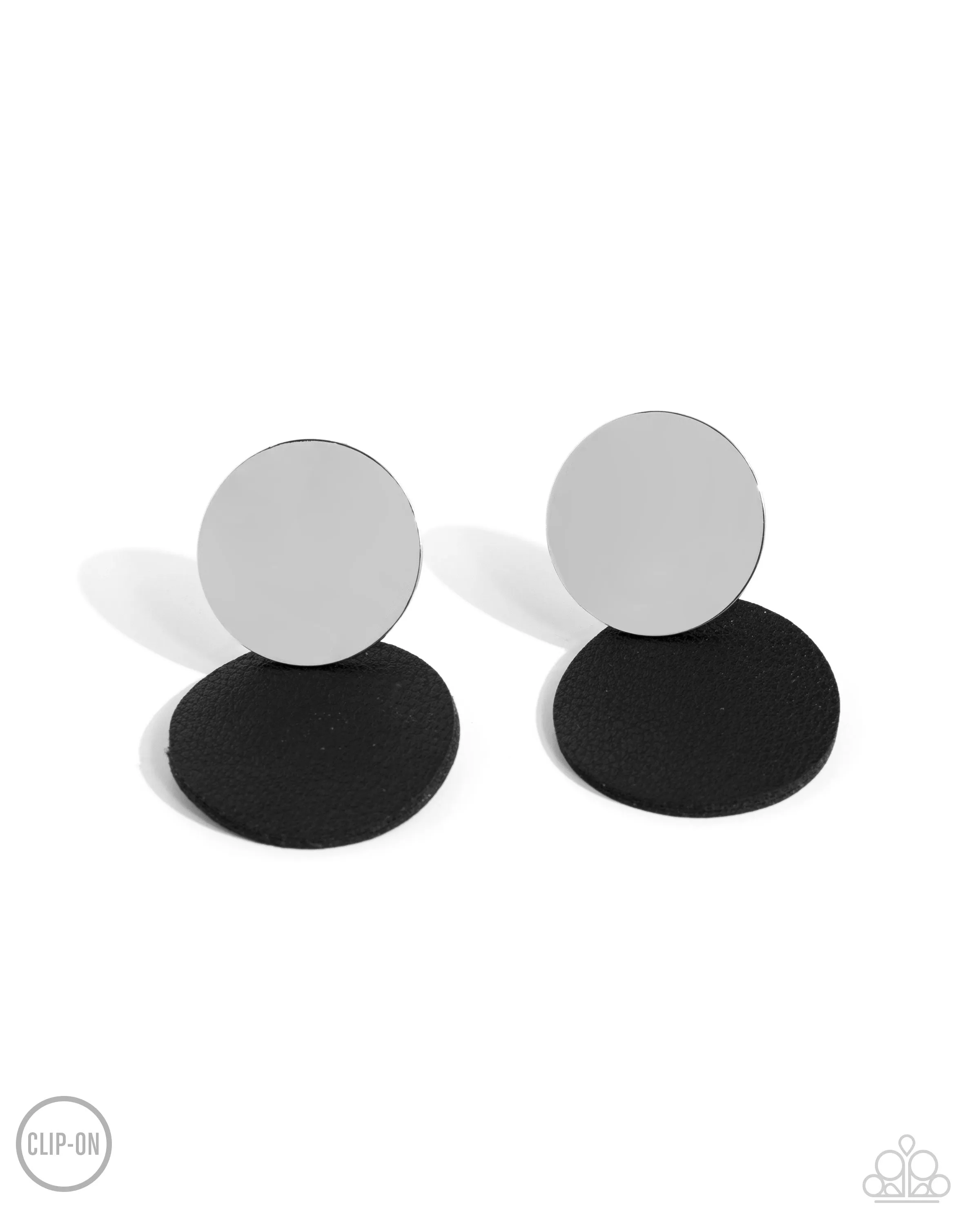 Paparazzi Leather Leader - Clip On Earring