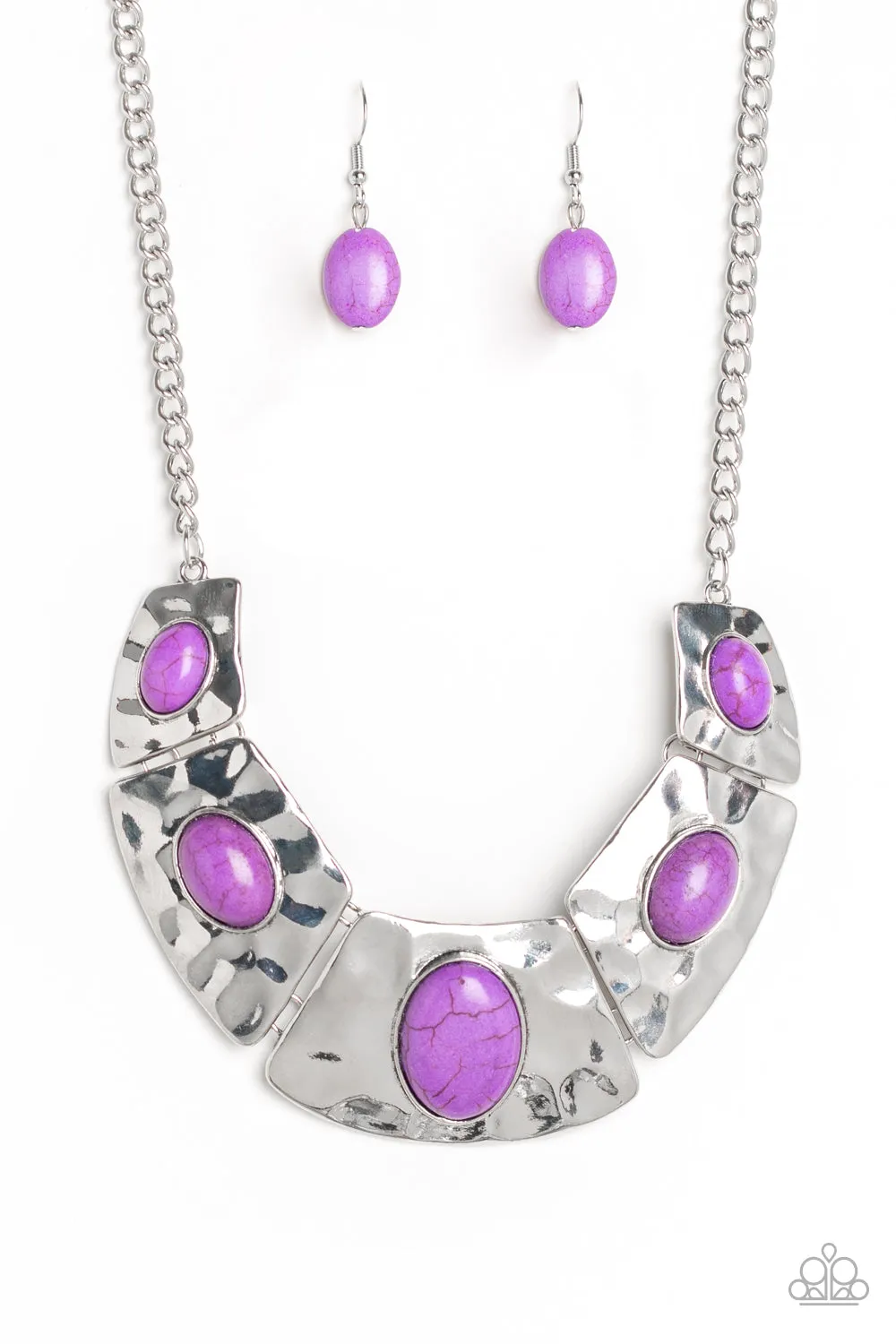 Paparazzi RULER In Favor Necklace Purple