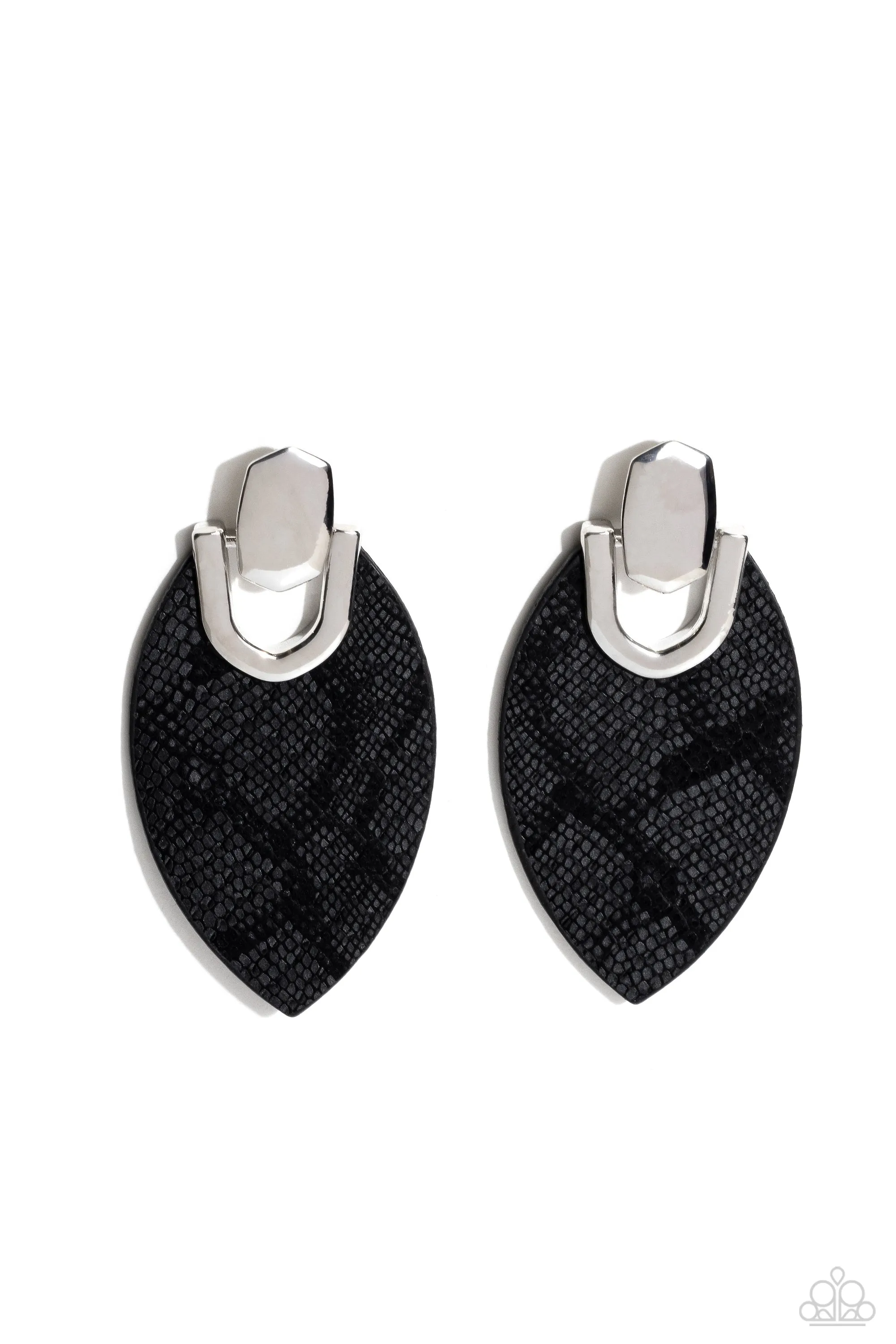 Paparazzi Wildly Workable - Black Earrings