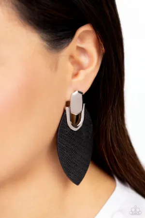 Paparazzi Wildly Workable - Black Earrings