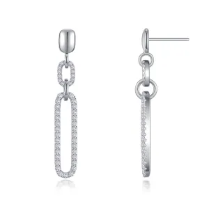Paperclip Drop Earrings