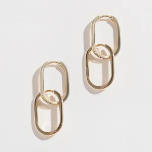 PAPERCLIP HOOPS | 14K GOLD