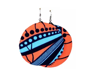 Peapod Moon Ankara Earring