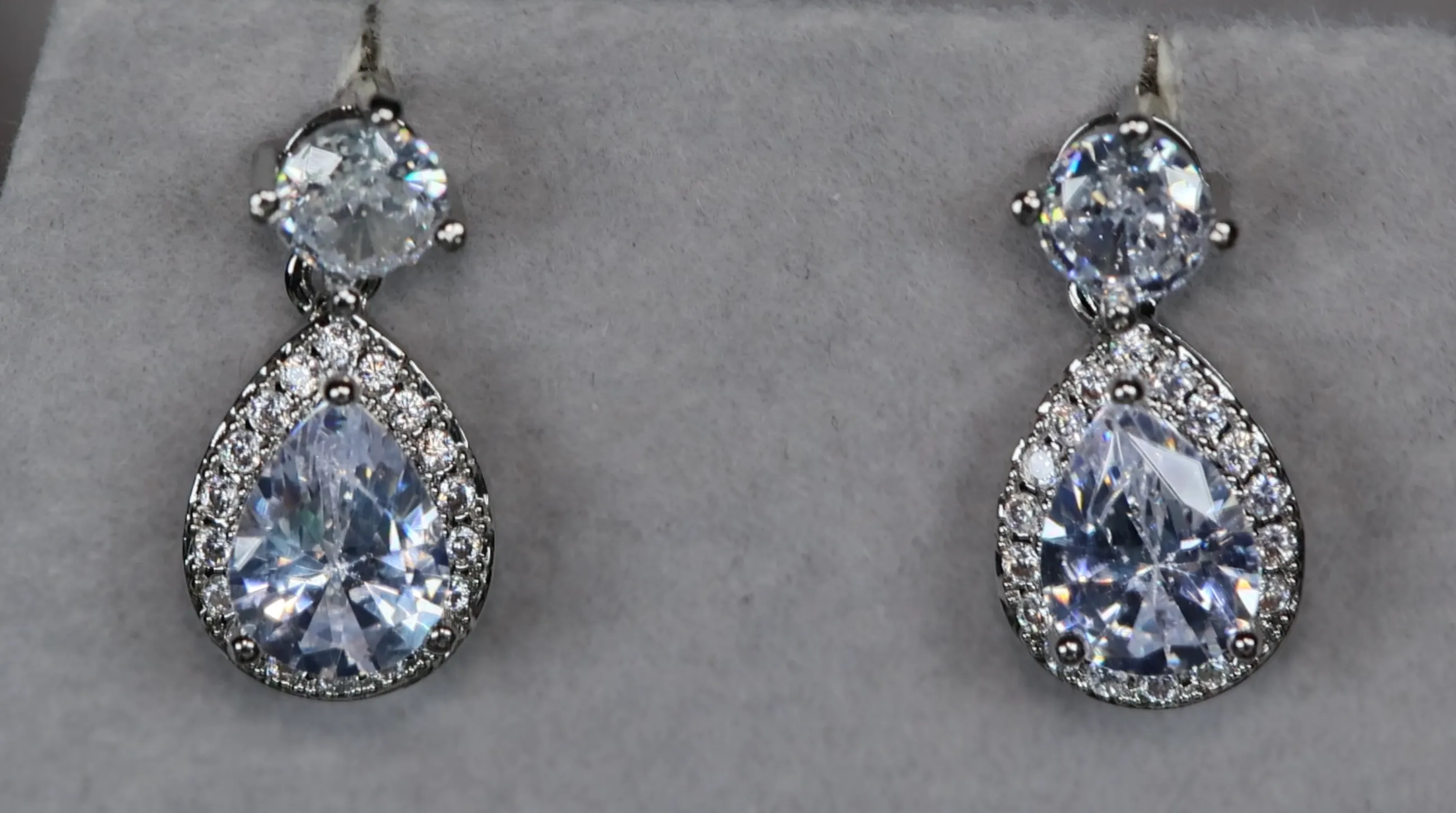 Pear Cut Diamond Earrings | Wedding Earrings