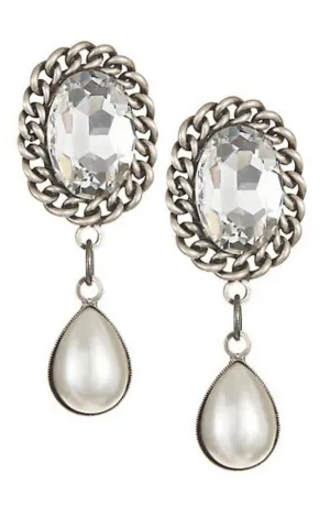 Pearl Drop Clip-On Earrings