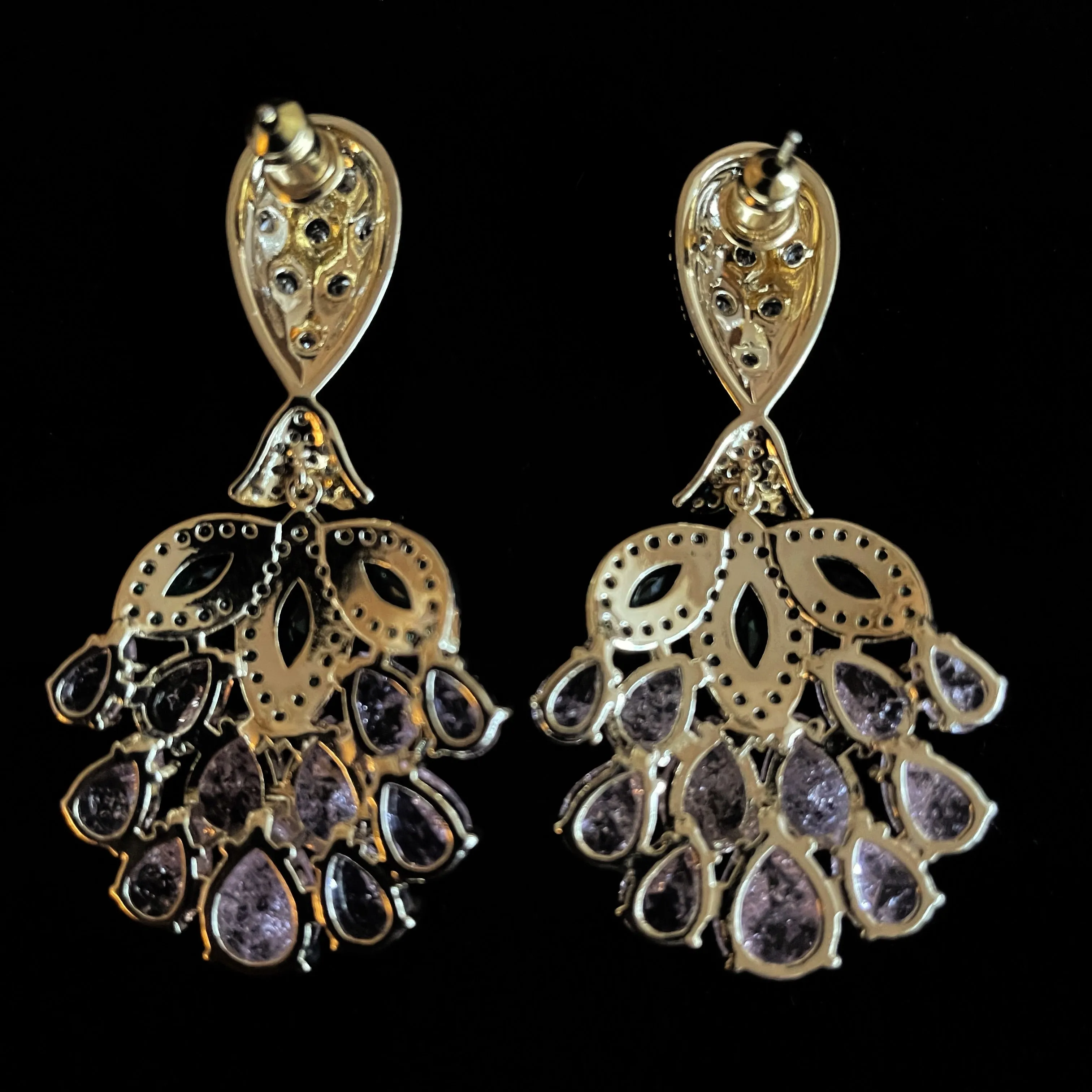 PETITE BLOSSOM CRYSTAL DROP EARRINGS